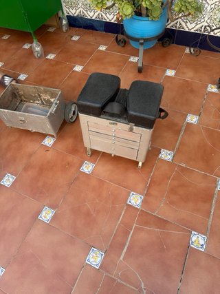 Asiento pesca con almacenaje y plataforma