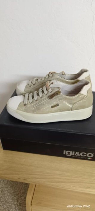 Scarpe donna IGI&CO oro/bianche