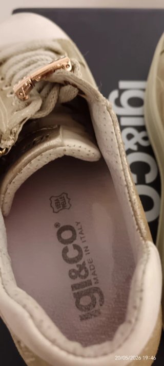 Scarpe donna IGI&CO oro/bianche