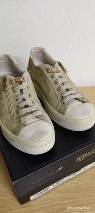 Scarpe donna IGI&CO oro/bianche