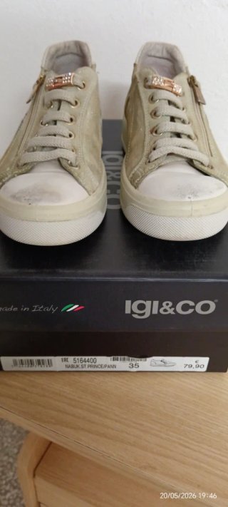 Scarpe donna IGI&CO oro/bianche