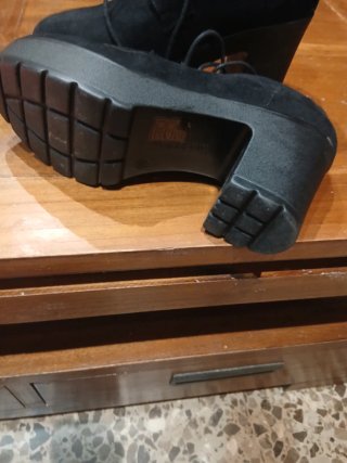 Zapatos plataforma negros talla 39