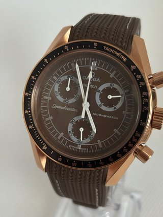 Omega x Swatch Moonwatch Chocolate Rose Gold