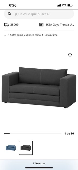 Cómoda/Mesitas de noche Ikea madera y Sofá cama
