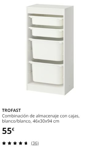 Mueble Almacenaje Ikea TROFAST