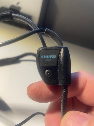 Micrófono Shure WH20 Cardioide Headset
