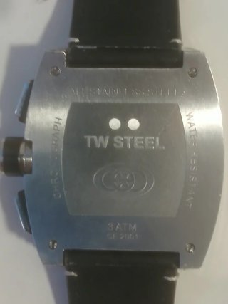 Reloj TW Steel Cronógrafo Negro/Plata
