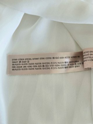 Top blanco plisado de tirantes | Massimo Dutti
