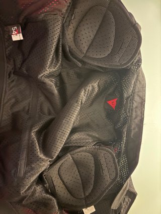 Cazadora Moto Verano Dainese Roja/Negra