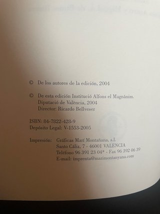 Historia del Maestre Ultimo Que Fue de Montesa ...