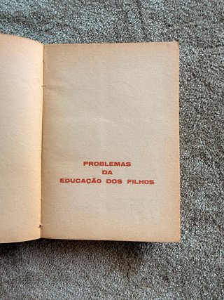 Livro- Problemas da Educação dos Filhos