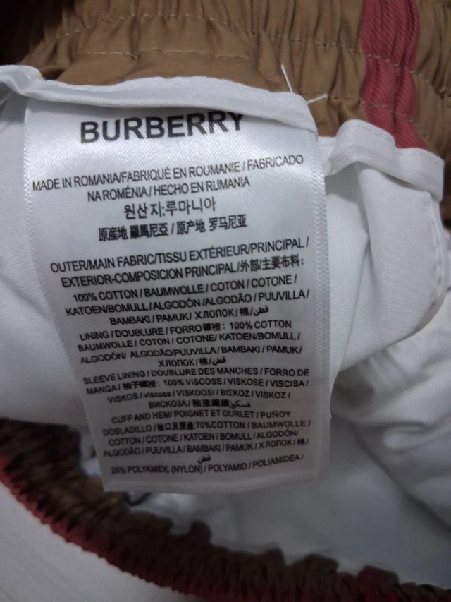 Bermudas a cuadros Burberry