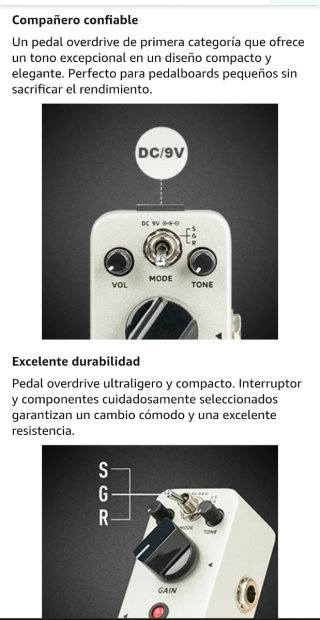 SONICAKE TRIO RIDER Overdrive Pedal.