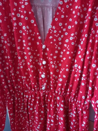 Vestido largo estampado floral