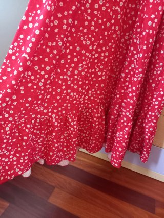 Vestido largo estampado floral
