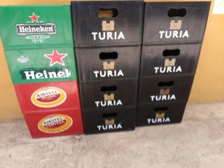 Lote Cajas de cerveza Heineken, Amstel y Turia