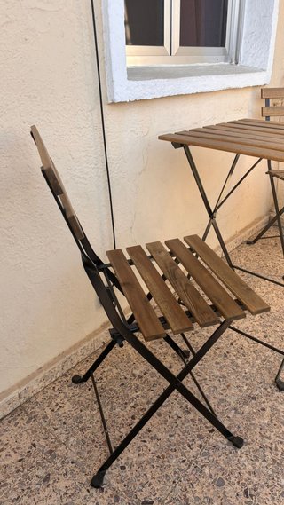 Mesa y Sillas Plegables Terraza