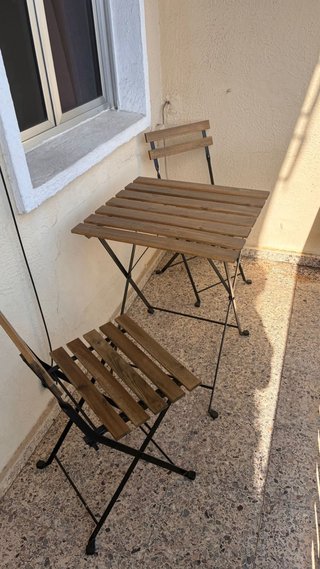 Mesa y Sillas Plegables Terraza