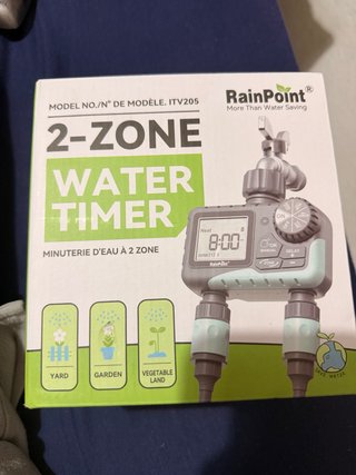 Programador de riego RainPoint 2 zonas