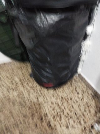 Estufa de gas en negro