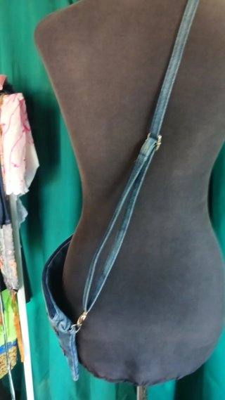 Bolso tejano con parches