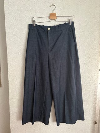 Traje Zara Lino Azul