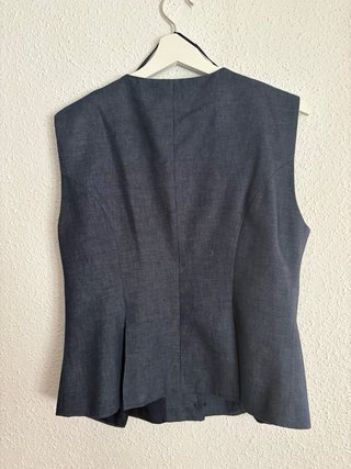 Traje Zara Lino Azul