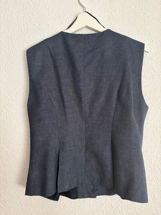 Traje Zara Lino Azul