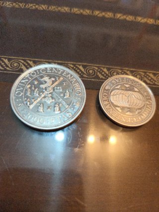 Lote de 4 monedas de plata