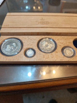 Lote de 4 monedas de plata