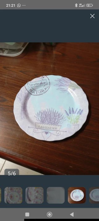 30 Piatti Melamina Lavanda