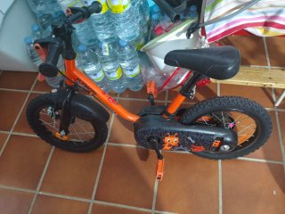 Bici infantil 14 pulgadas naranja
