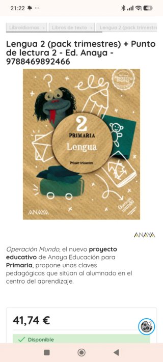 Lengua 2 primaria Anaya operación mundo