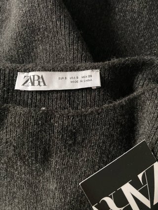 Jersey tirantes Zara mujer gris