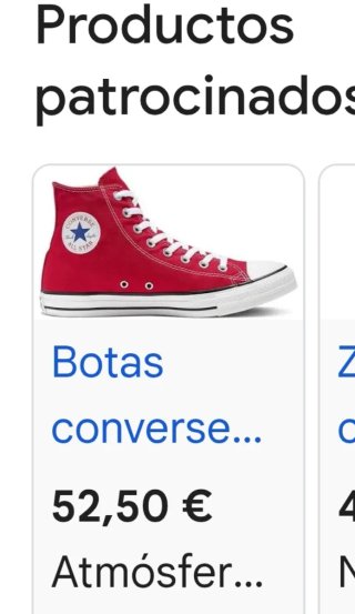 Botas Converse Rojas Talla 37.5