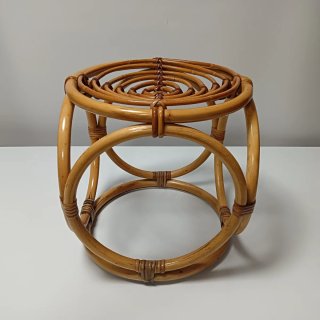 MESA AUXILIAR - TABURETE RATAN 70S