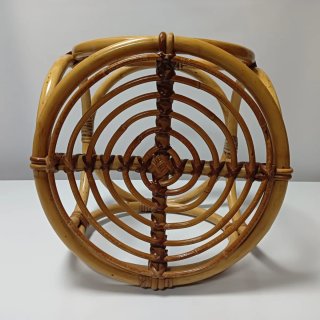 MESA AUXILIAR - TABURETE RATAN 70S