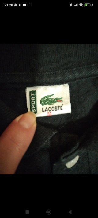 Polo Lacoste Hombre Negro