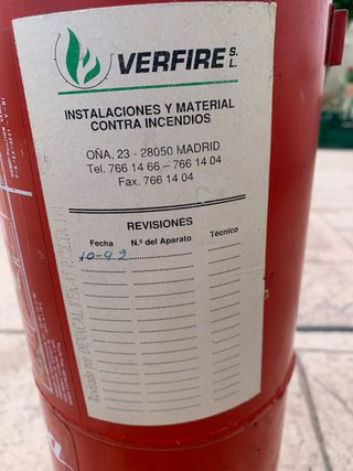 Extintor Polvo y Gas ABC E