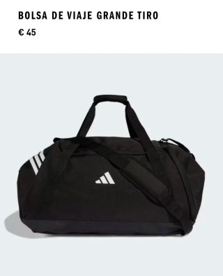 Bolsa Deporte Adidas Grande Negra