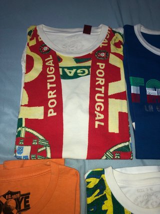 Lote 5 camisetas fútbol