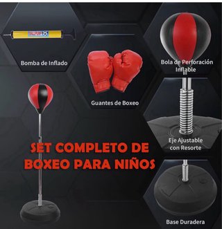 Saco Boxeo y Guantes Homcom Outshock