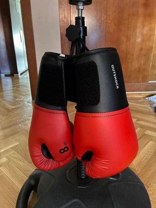 Saco Boxeo y Guantes Homcom Outshock