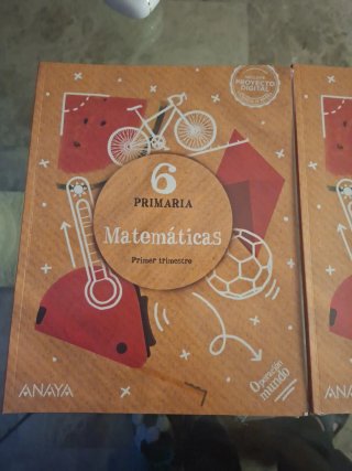 Libro Matemáticas 6 de Primaria Anaya