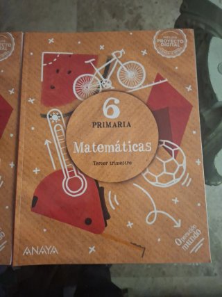Libro Matemáticas 6 de Primaria Anaya
