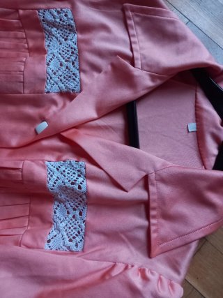 Vestido vintage salmón