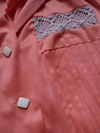 Vestido vintage salmón