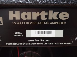 Amplificador Hartke G15R 15W Guitarra Eléctrica