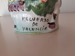 Botijo Recuerdo de Valencia a caballo