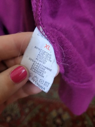 Tuta donna con cappuccio viola